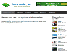 Tablet Screenshot of liveseuranta.com